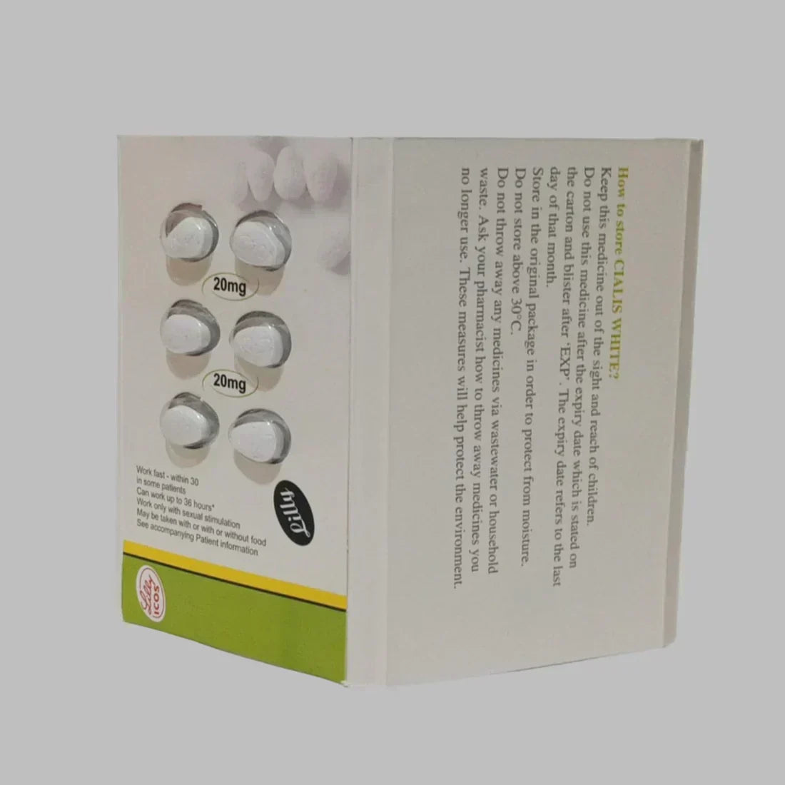 Cialis White 20mg 6 Tablets
