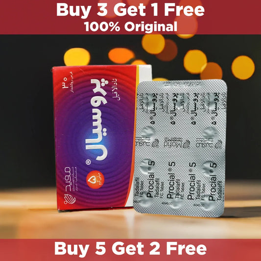 Procial 5mg Tadalafil Tablets – Original Iranian Cialis 5mg Alternative | 30 Tablets Pack