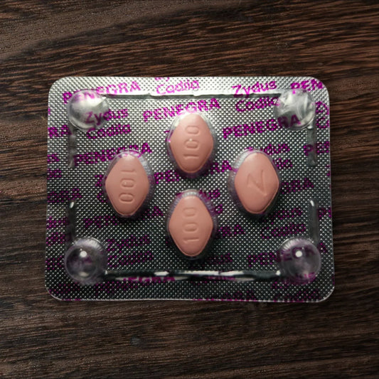 Pink Penegra 100mg Tablet by zydus cadila (India).