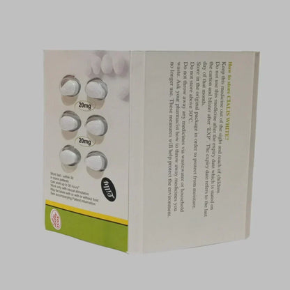 Cialis White  20mg 6 Tablets